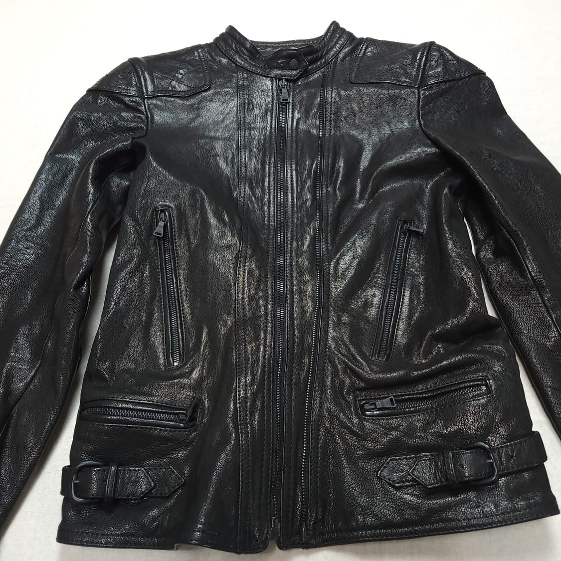 [XXS] 닐바렛 램레더 바이커 자켓 상품이미지2