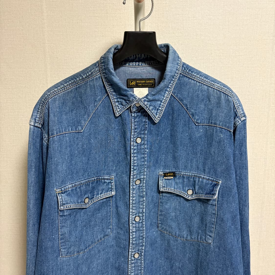 리 Lot 0450 웨스턴 데님 셔츠 / 중청, M 상품이미지2