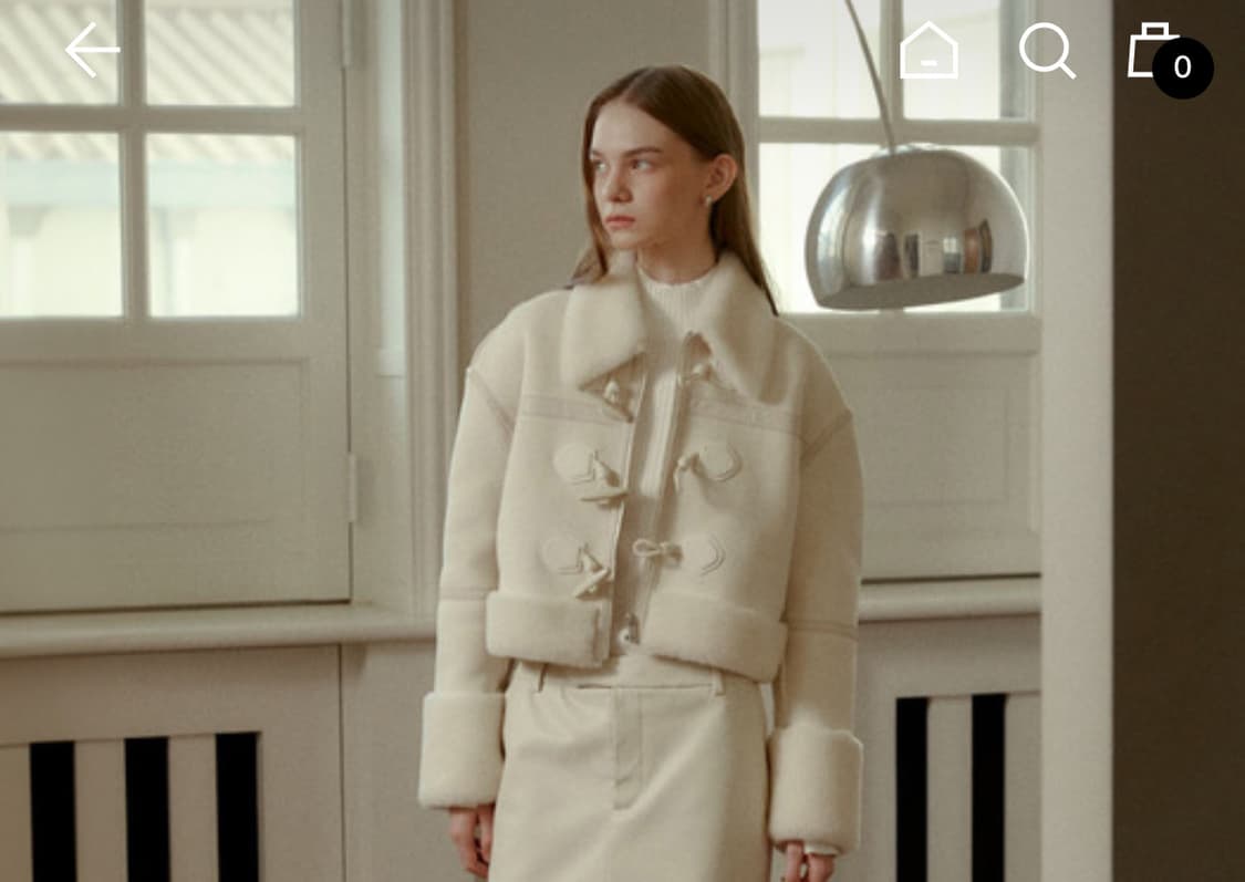 뮤제 숏 무스탕 상품이미지1