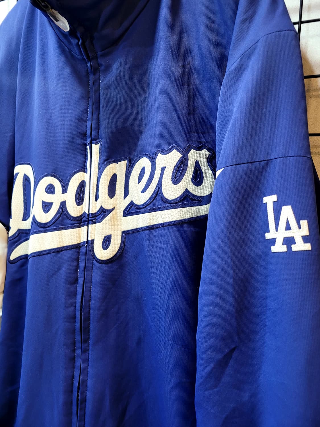 정품 마제스틱 LA 다져스 베이스볼 져지 집업 상품이미지3