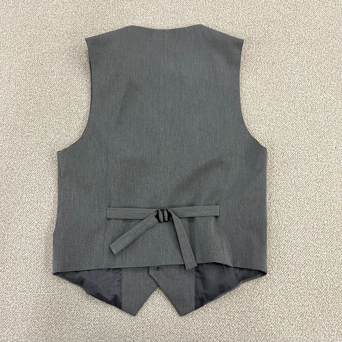 [46] 빈티지 그레이 슬림핏 정장 조끼 베스트 0102M1 상품이미지3
