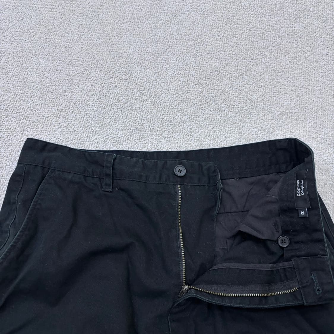 33 무신사스탠다드 블랙 데님 와이드핏 팬츠 0528Y 상품이미지4