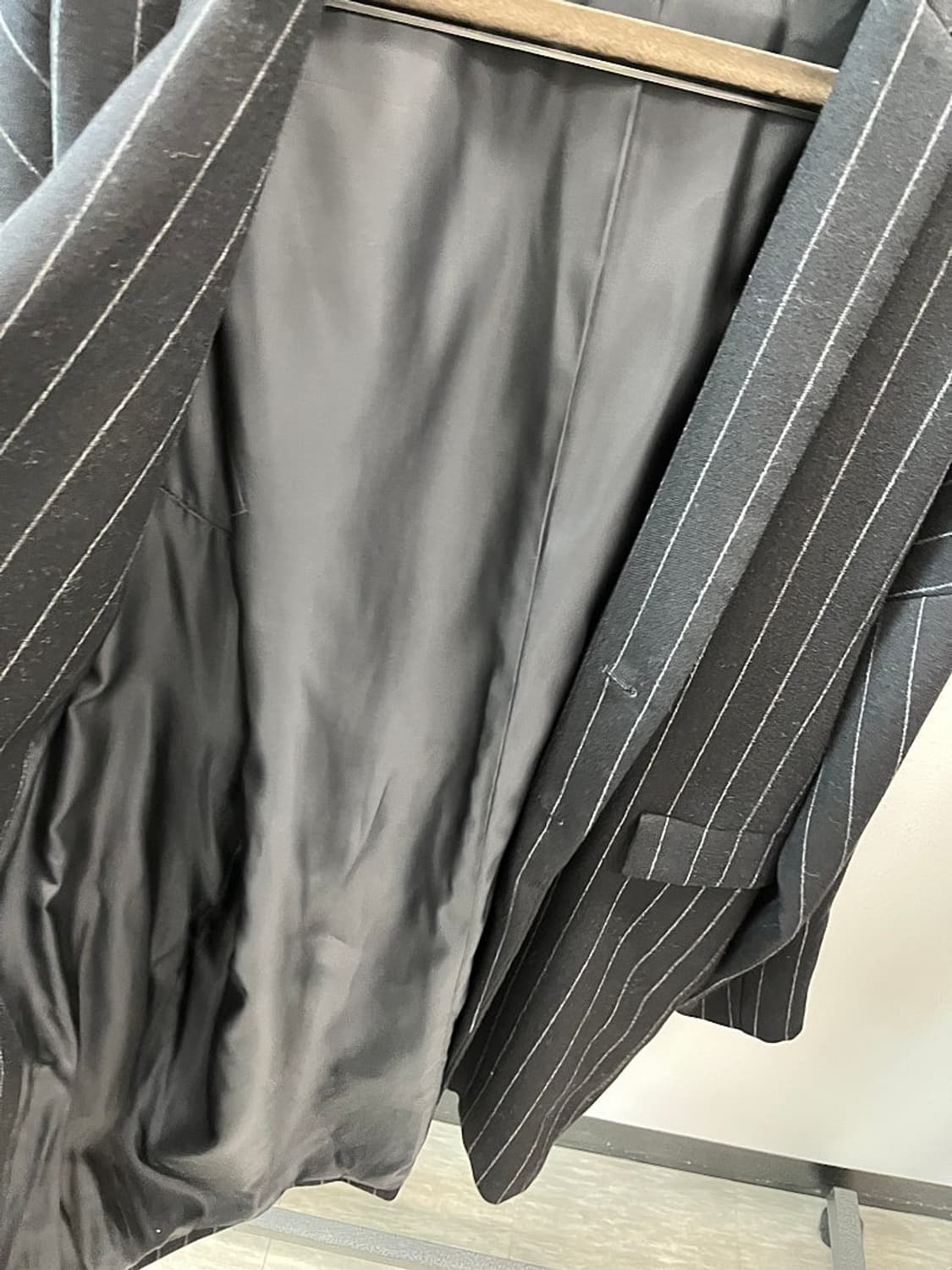 105) 준지 스트라이프 오버 울코트  상품이미지7