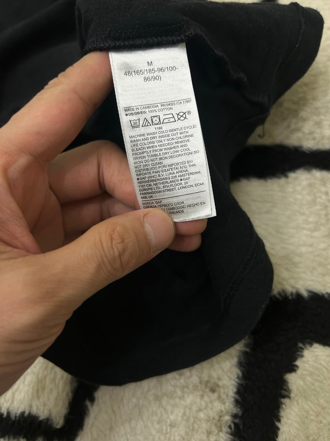 [M]GAP 오리지날 반팔/블랙 상품이미지5