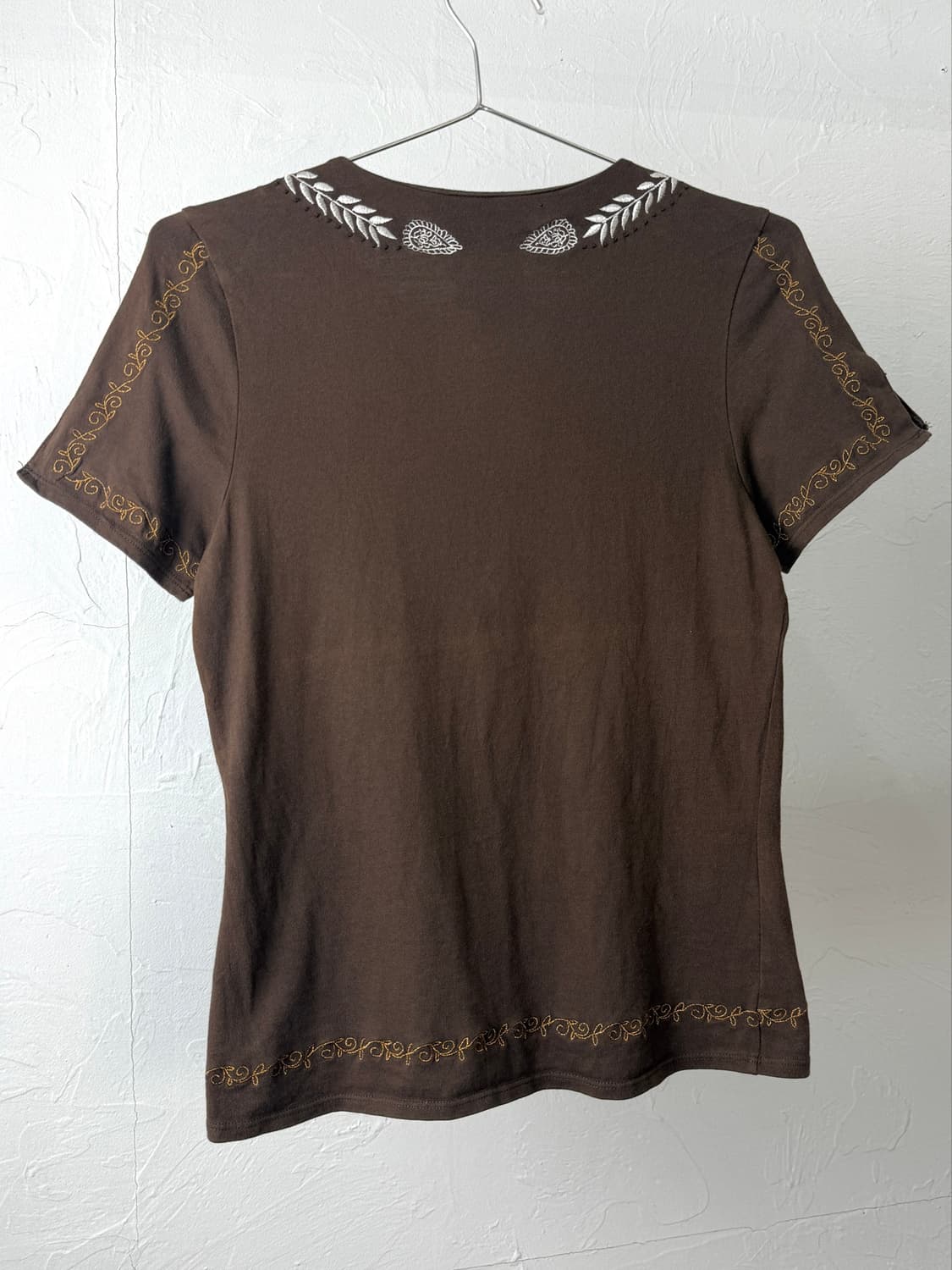 Laura ashley 엠브로이더리 비즈 티셔츠 상품이미지6