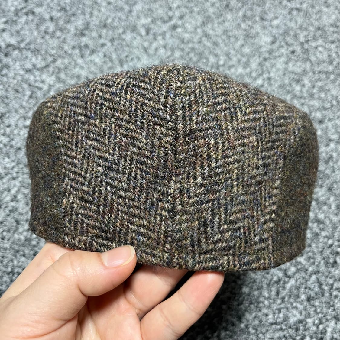 해리스트위드 헤링본 헌팅캡 브라운 모자 상품이미지5