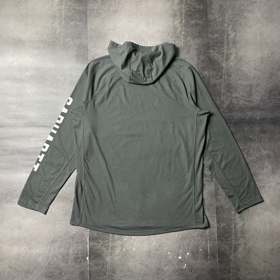 CARHARTT 데드스탁 칼하트 카키 레터링 후드티 A01023 상품이미지6