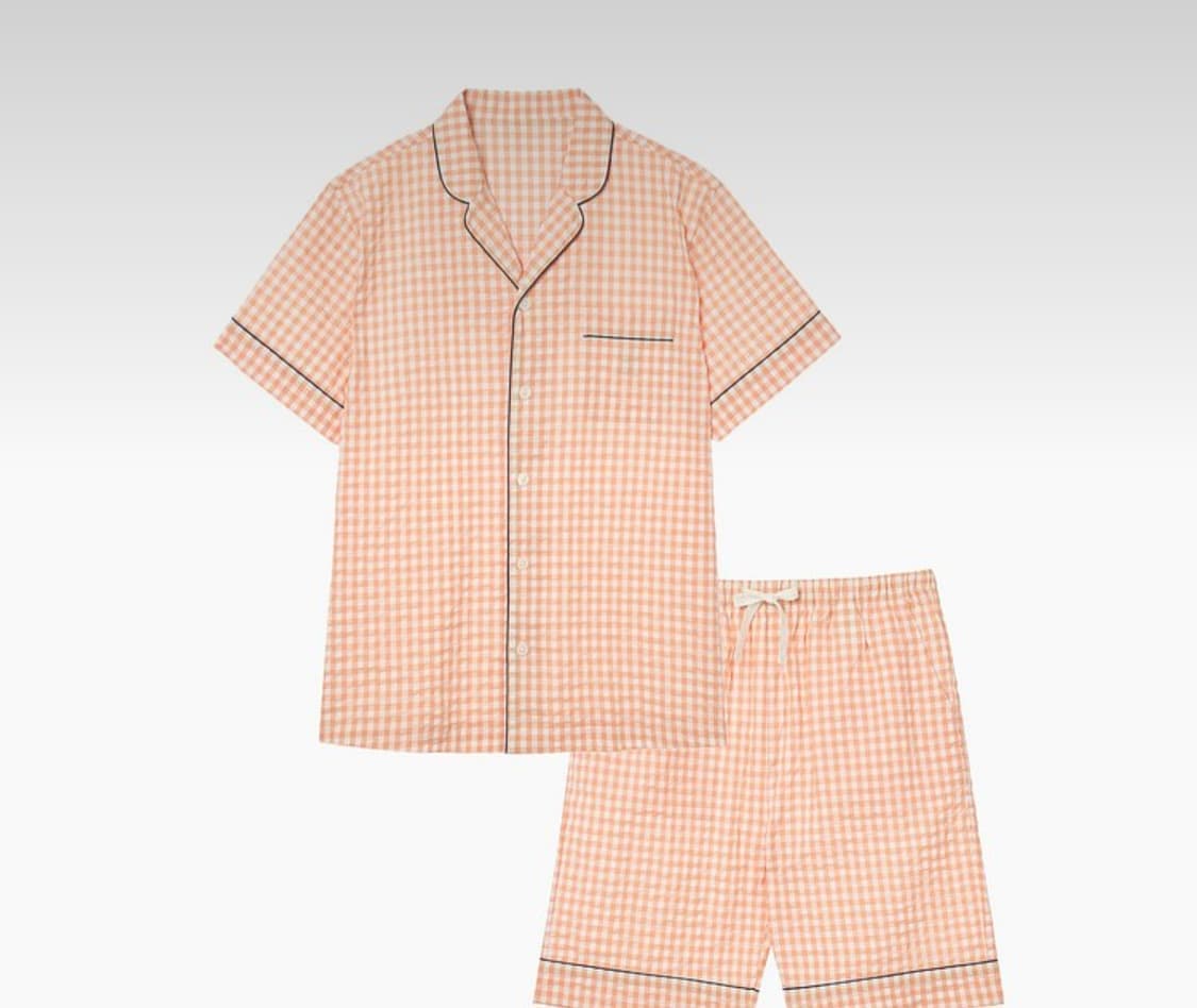 자주 반팔 파자마 세트 XXL / 여름 가을 홈웨어 상품이미지2