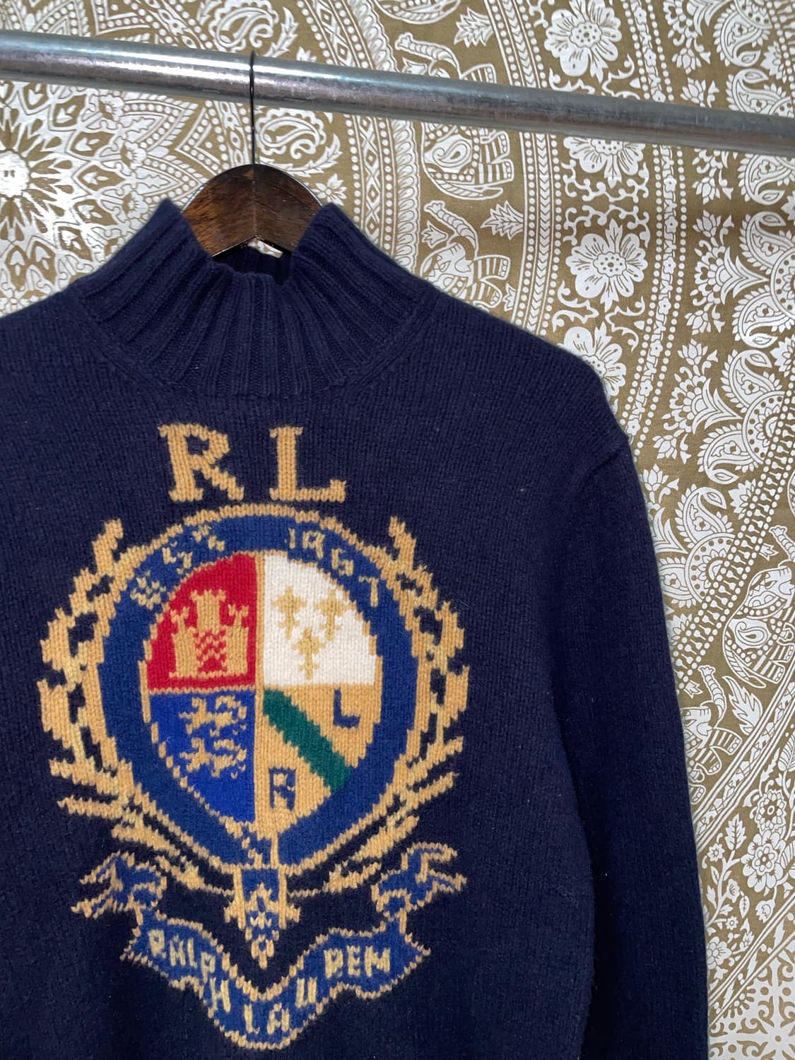 폴로랄프로렌 반폴라 빅로고 울 니트  상품이미지3