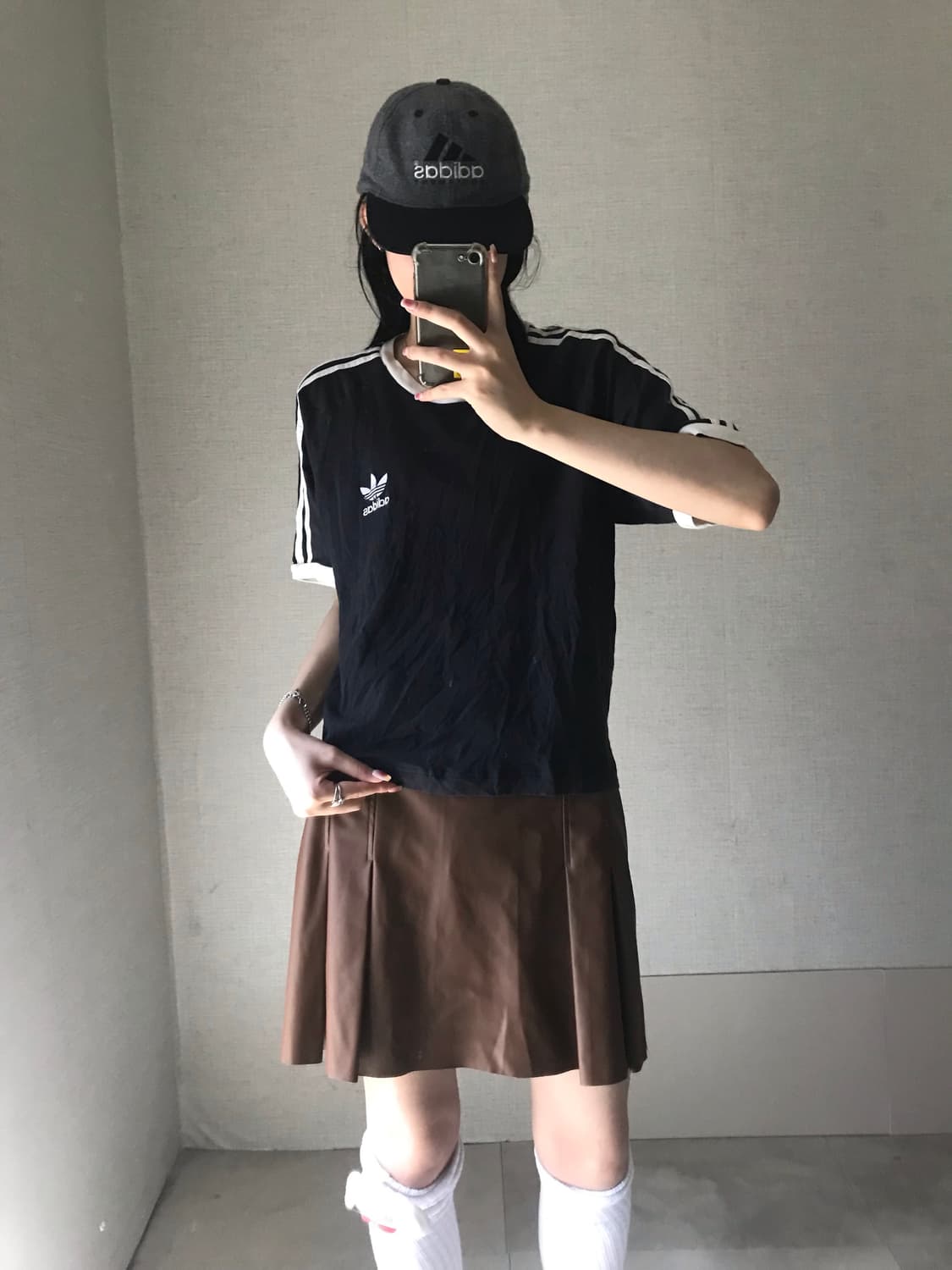 아디다스 검흰 링거티셔츠 상품이미지4