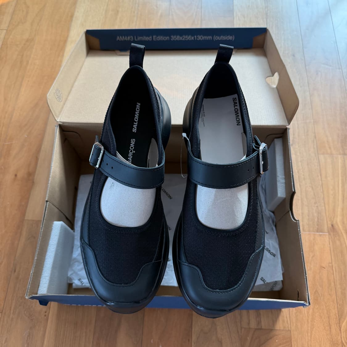 260 살로몬 x 꼼데가르송 RX 메리 제인 플랫폼 블랙 상품이미지2