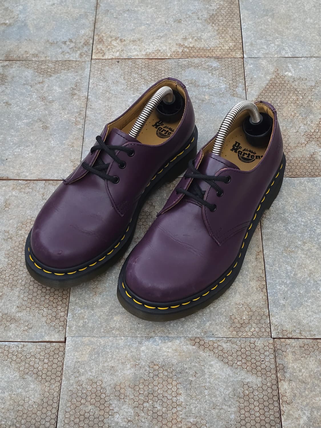 (230)닥터마틴 1461 3홀 스무스 퍼플 구두 상품이미지1