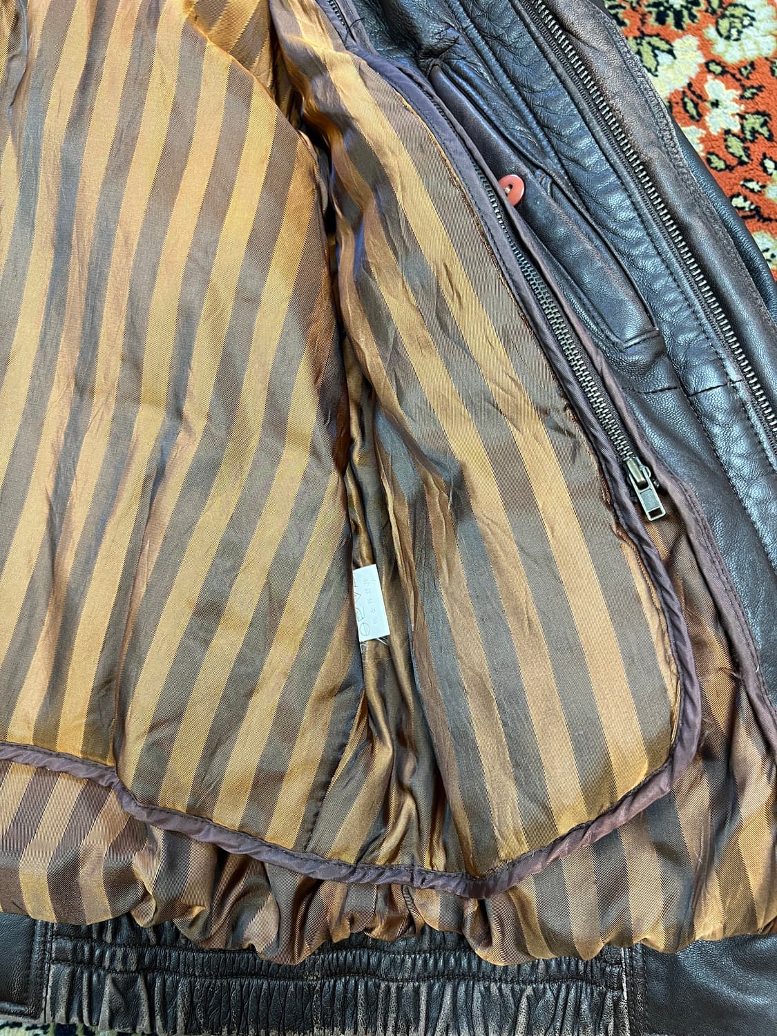 [100] 빈티지 램스킨 리얼레더 브라운 가죽자켓 상품이미지10