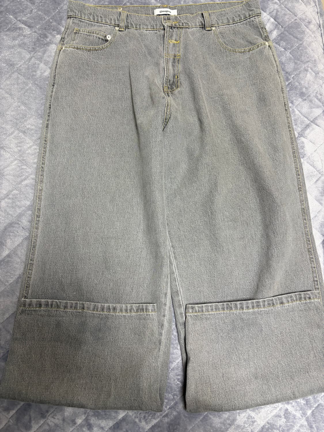 기마구아스 배기 트라우저 그레이 42 상품이미지7