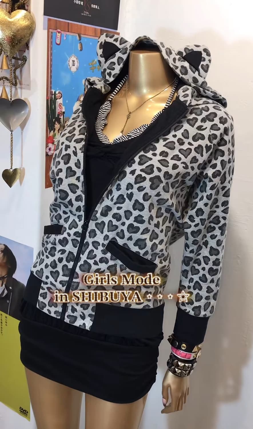 살로메 갸루 네코 후드집업 상품이미지1