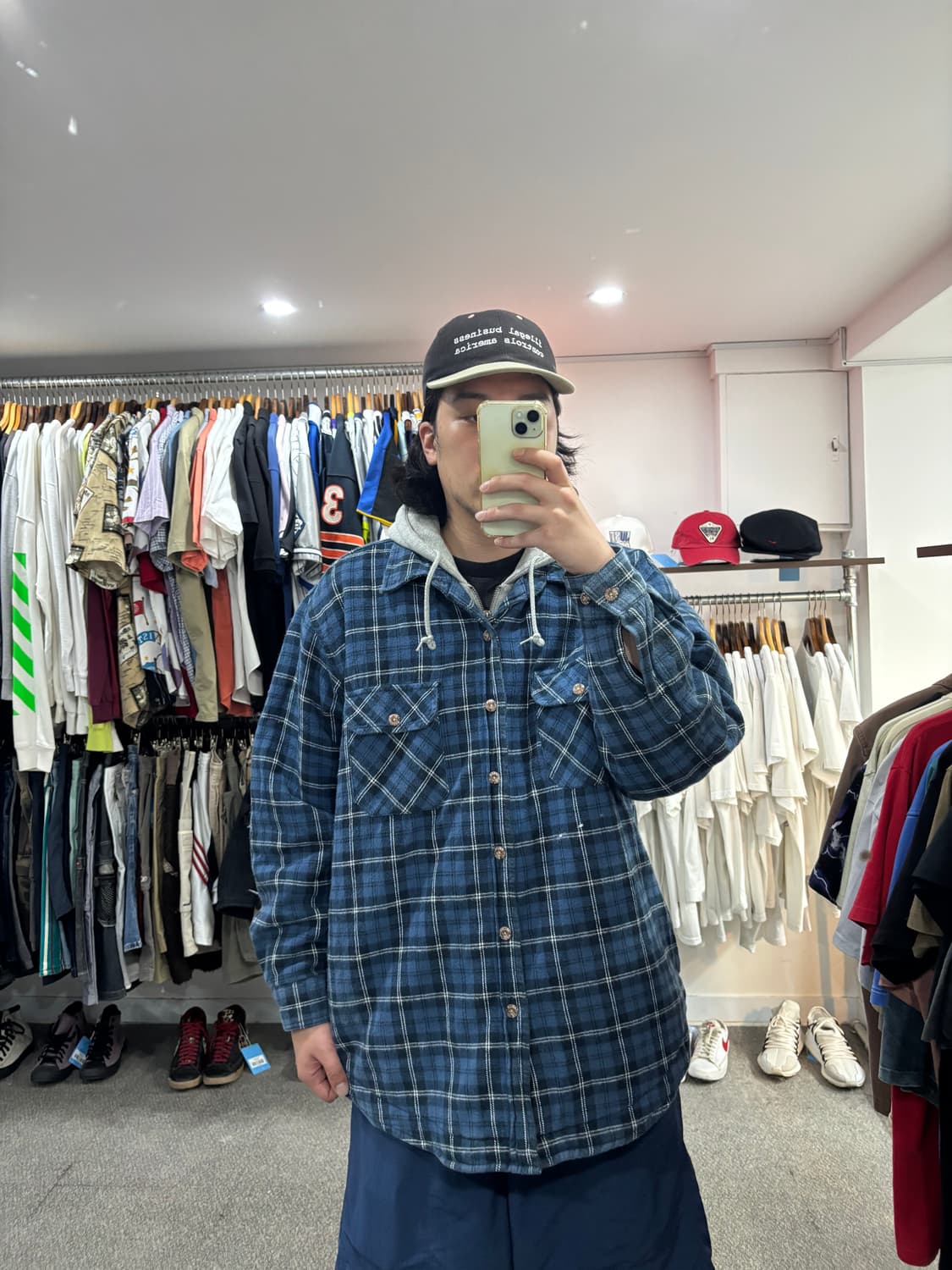 필드앤스트림 플란넬 레이어드 후드 자켓 상품이미지2