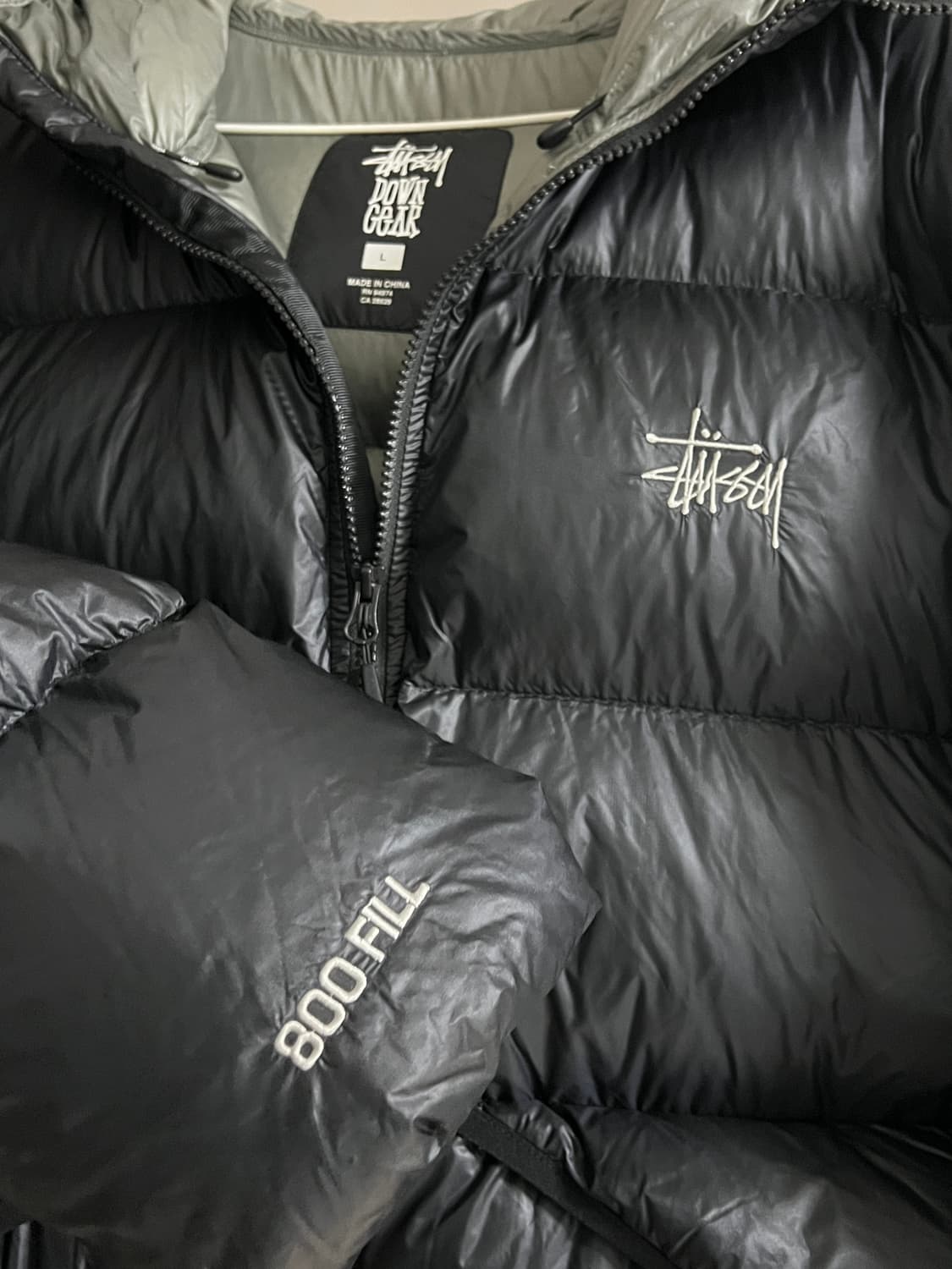스투시 다운 파카 마이크로 립스탑 패딩 L사이즈 상품이미지2