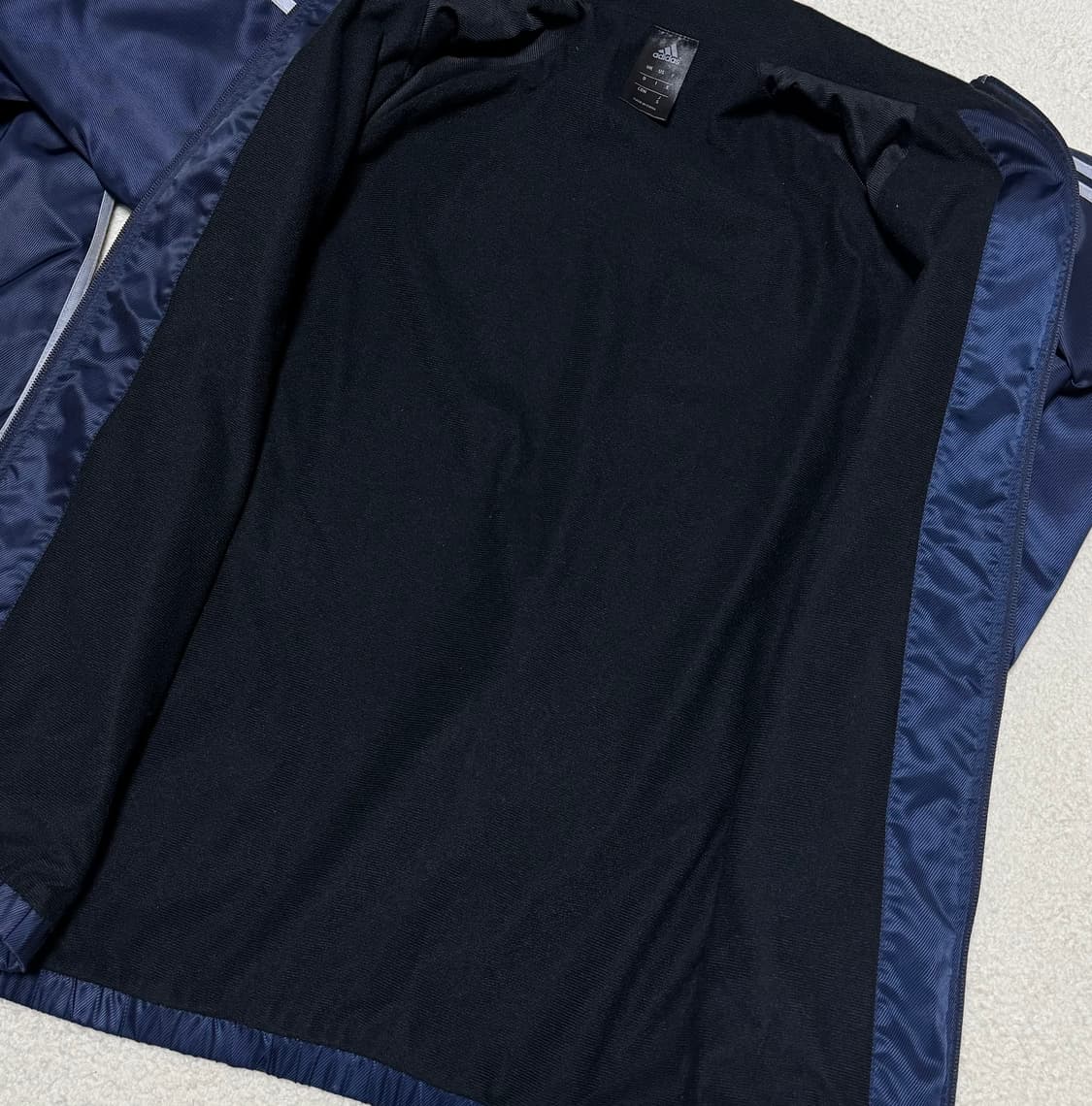 아디다스 일본 딥네이비 / 실버 유광 바람막이 상품이미지8