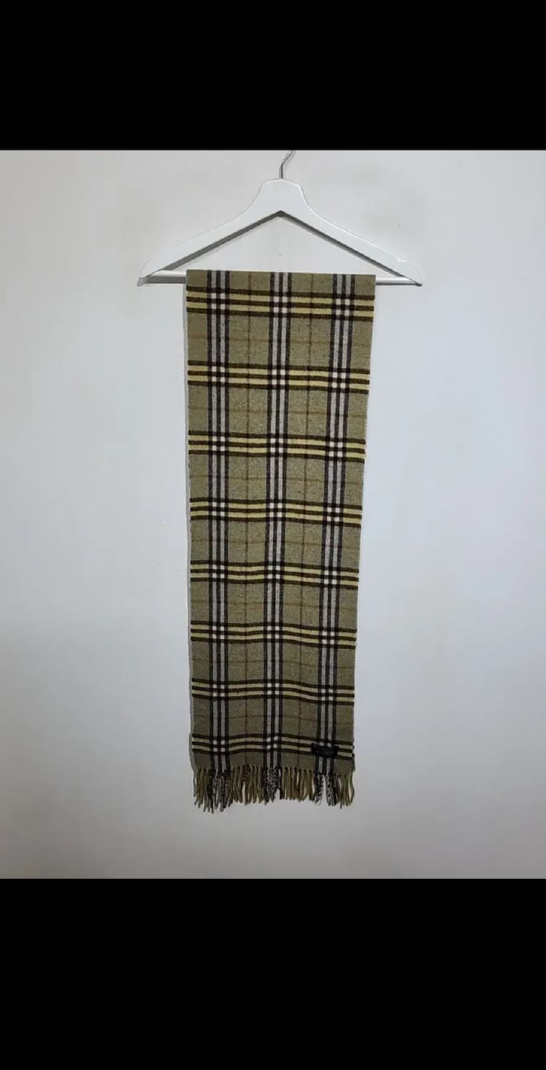 (정품) 버버리 목도리 체크 머플러 램스울 영국판  상품이미지1