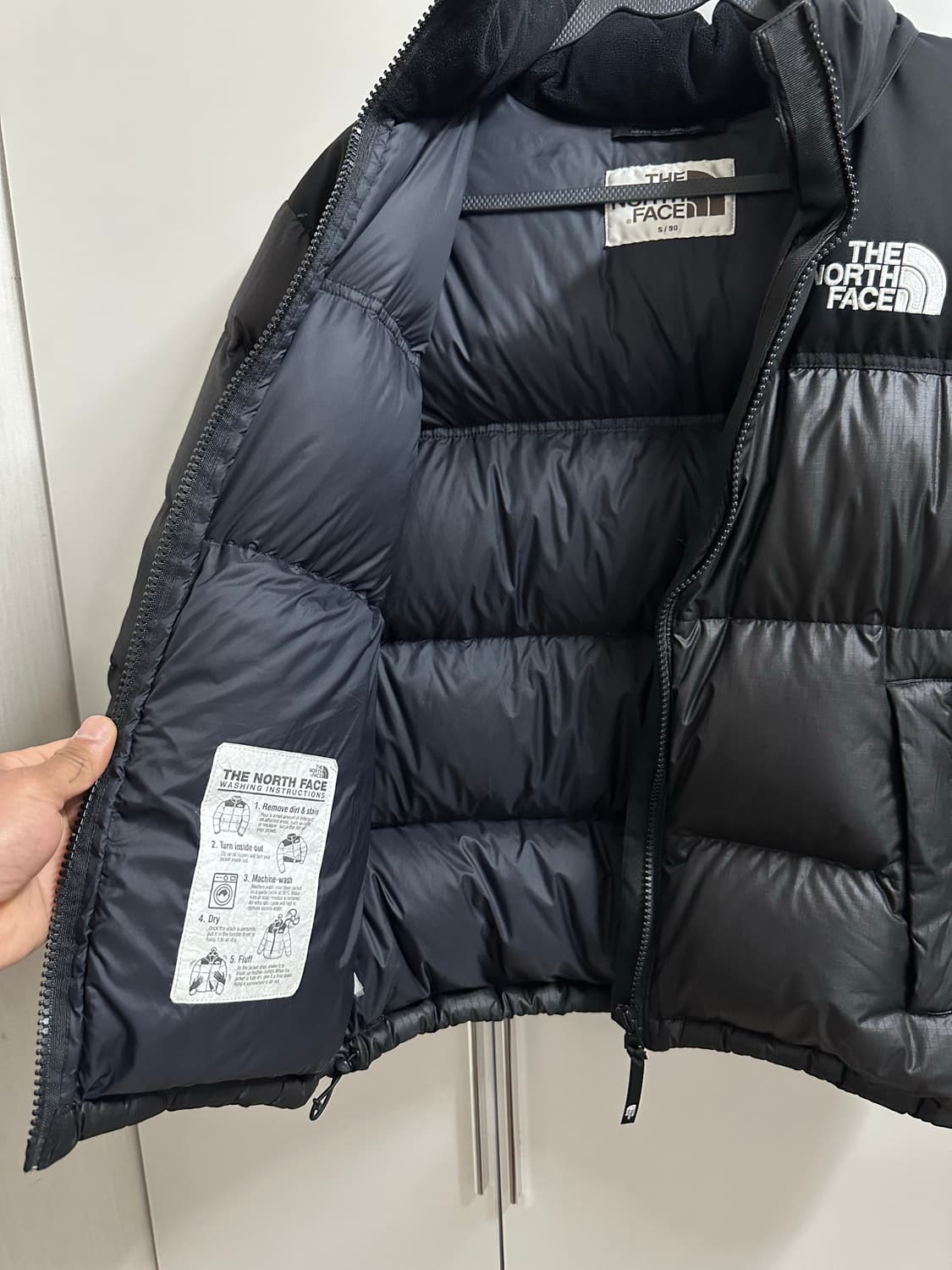 노스페이스 눕시 패딩 블랙 S(90~95 상품이미지6