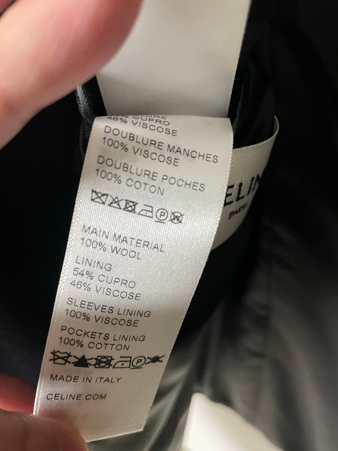 셀린느 네이비 투버튼 싱글 블레이저 상품이미지3