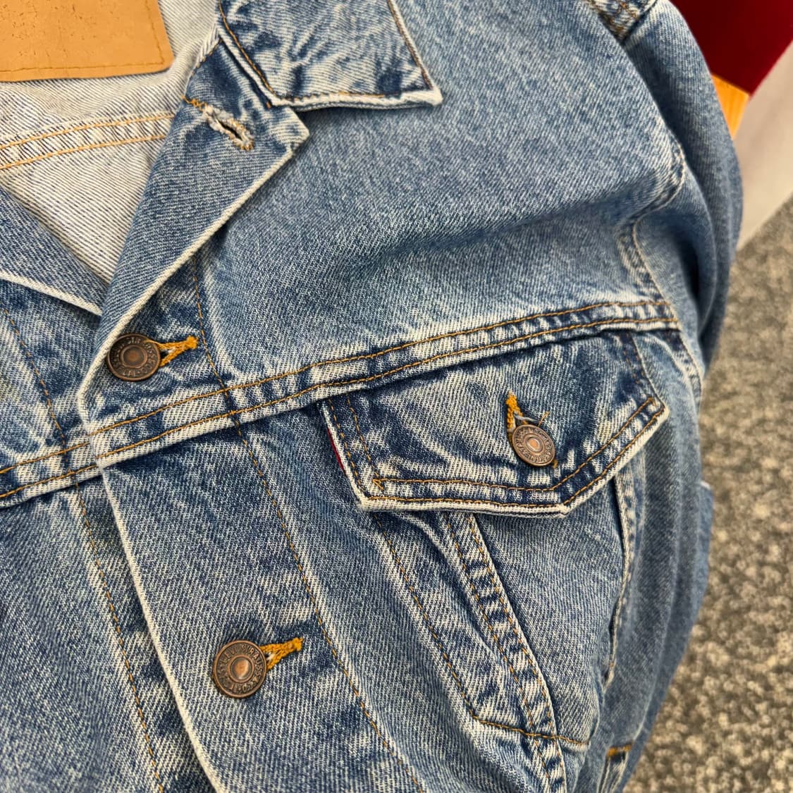 90s 리바이스 타입3 데님 트러커 자켓 made in USA (M) 상품이미지4