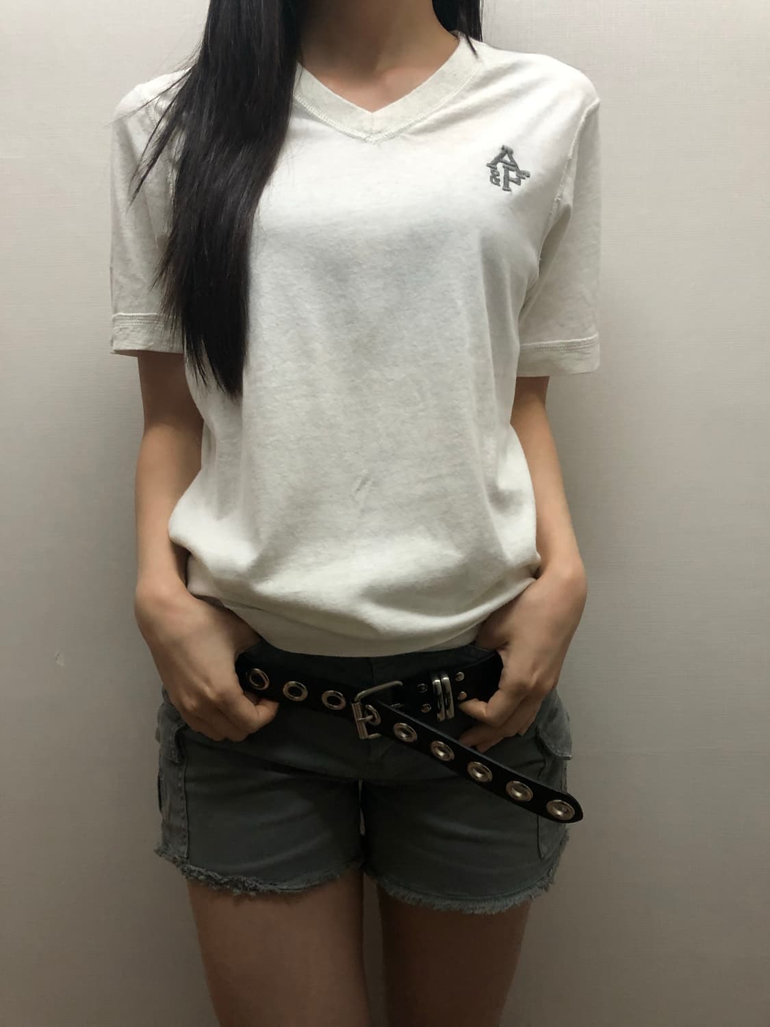 빈티지 아베크롬비 라이트그레이 티셔츠 상품이미지4