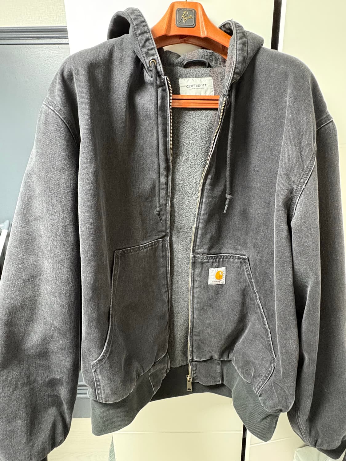 (L) 칼하트 WIP 메이틀랜드 데님 OG 액티브자켓 블랙 스톤 워시드 상품이미지1