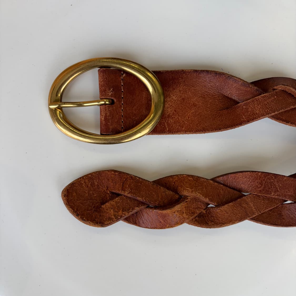 빅 오벌 버클 브레이디드 벨트 상품이미지3