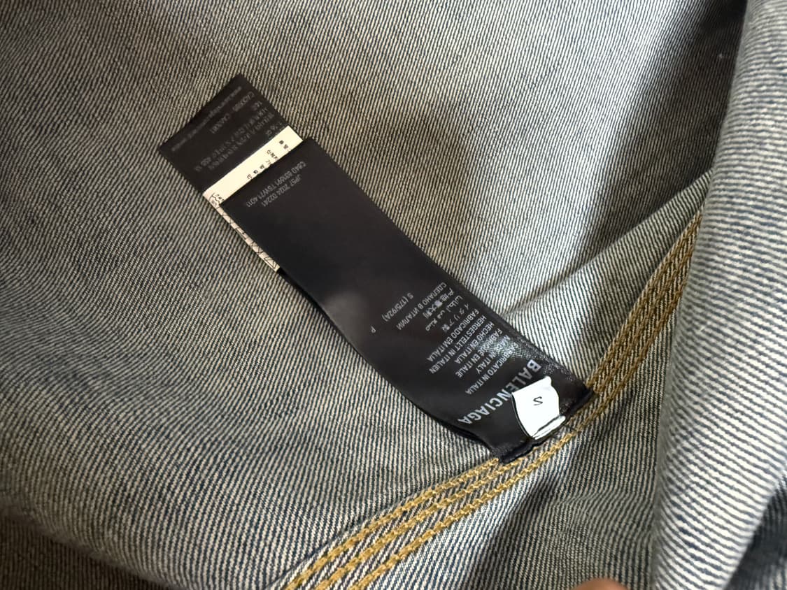 발렌시아가 워시드 데님 자켓 상품이미지3