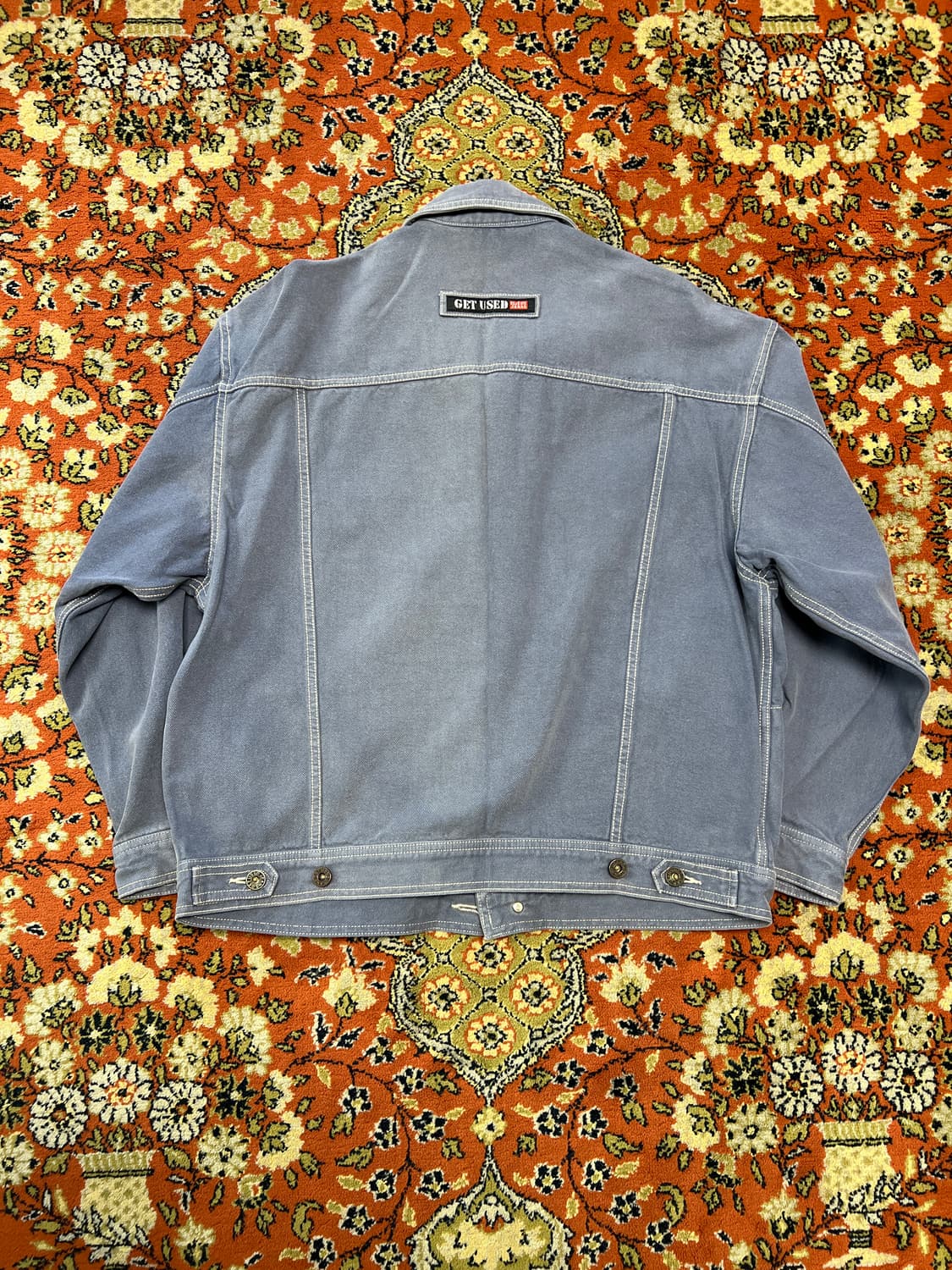 [100] GET USED 빈티지 블루 프렌치워크 데님자켓 상품이미지2