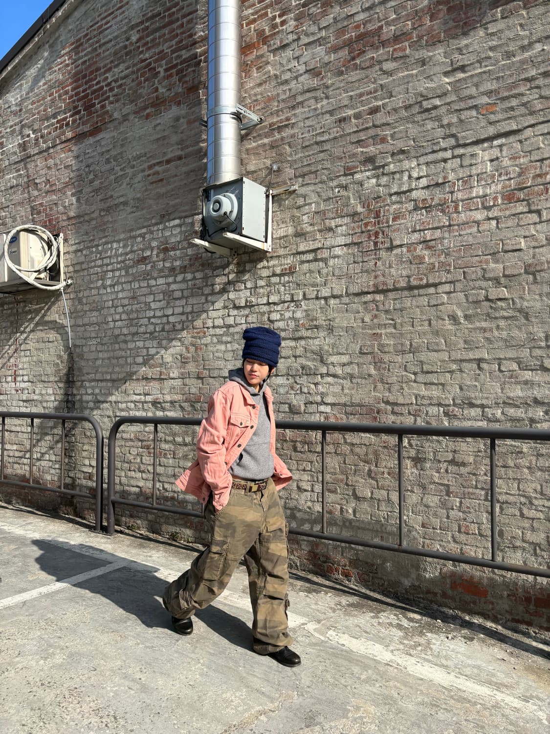 오베이 백프린팅 트러커 재킷 상품이미지2