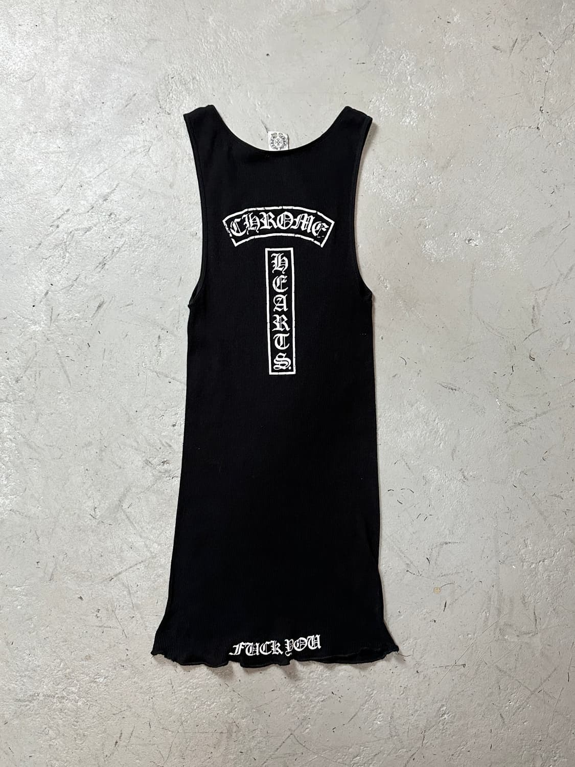 90’s 올드 크롬하츠 퍽유 탱크탑 USA Made 크롬하츠 나시 상품이미지3