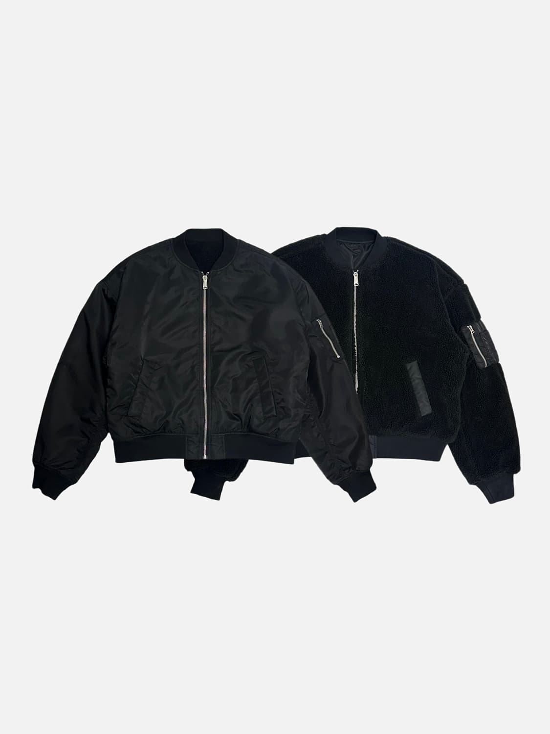 무신사스탠다드 오버사이즈 리버서블 플리스 ma-1 보머자켓 상품이미지1