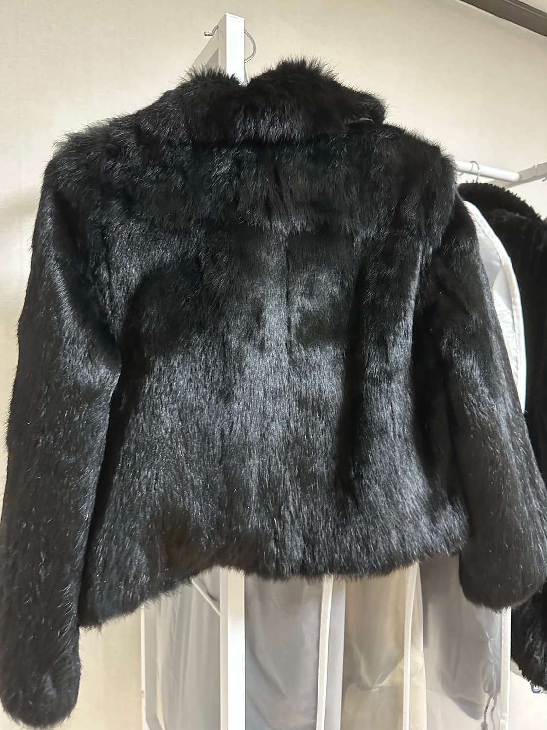 퍼 자켓 코트 토끼털 토끼털 래빗퍼 자켓 퍼 털 모피 코트 상품이미지7