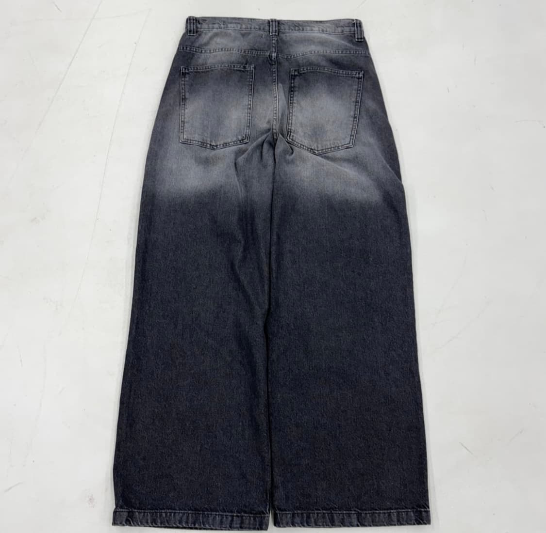 제이디드 런던 워싱 와이드 블랙 데님팬츠 상품이미지3