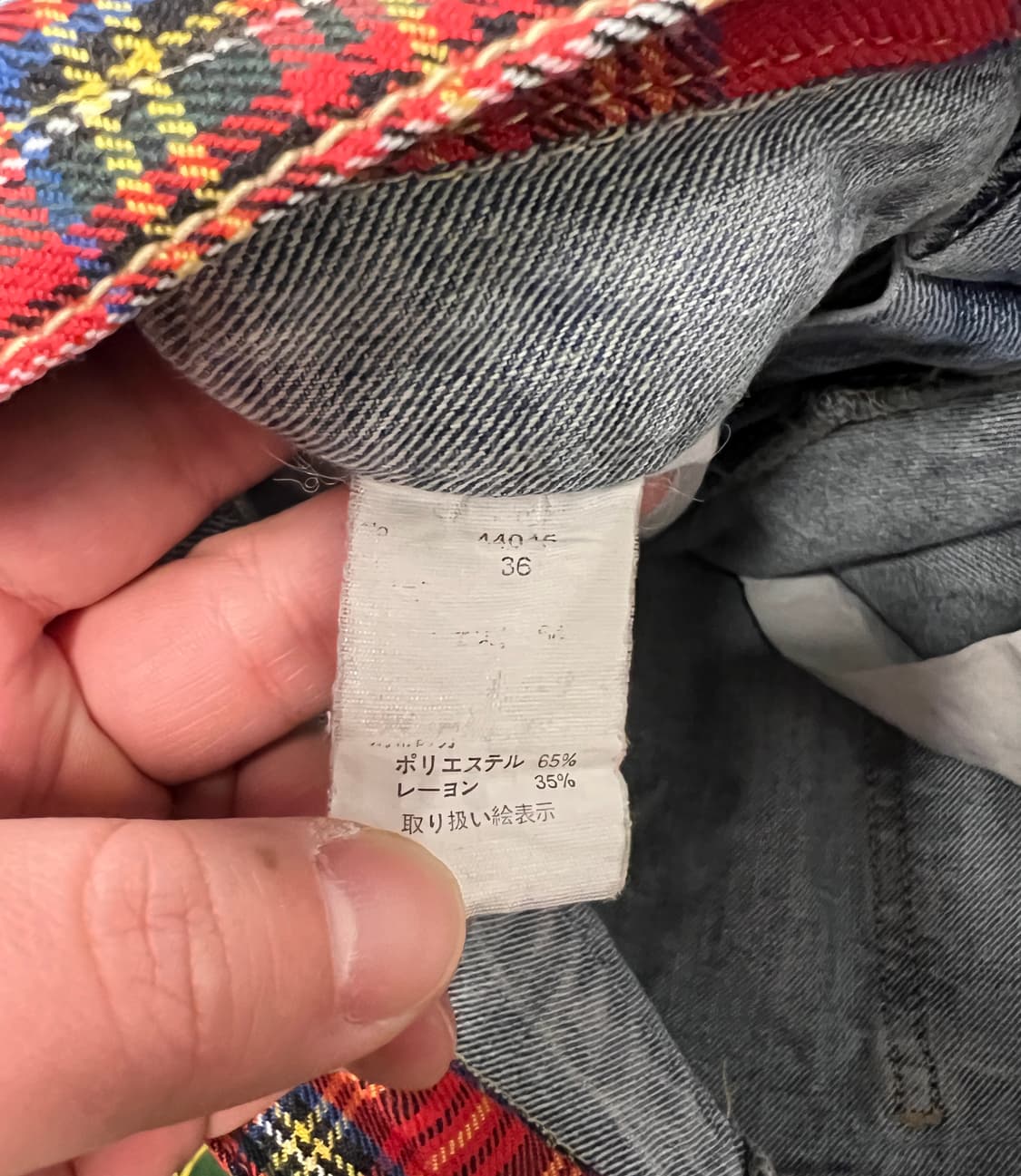 JPN 커스텀 디테일 데님 팬츠 36 상품이미지3