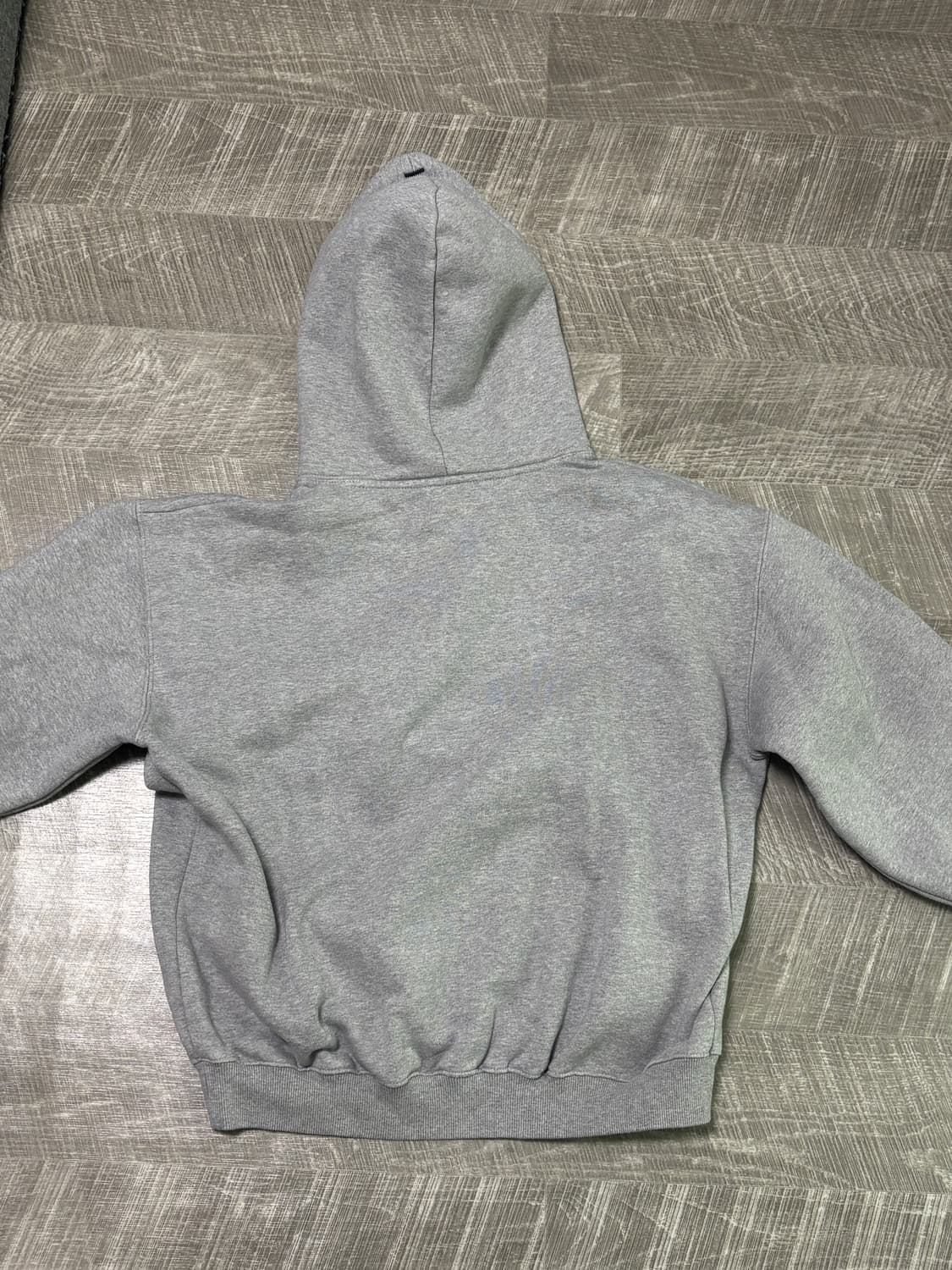 WHATEVS 왓에버스 기모 회색 후드티 상품이미지2