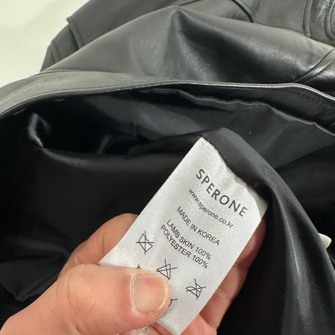 우먼M 55 스페로네 MAISON DE SPERONE 램스킨 가죽라이더 상품이미지6