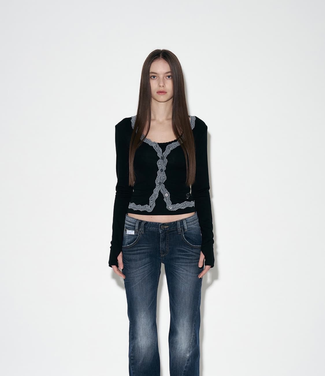 플리즈노팔로우 밀라 레이스 가디건 상품이미지3