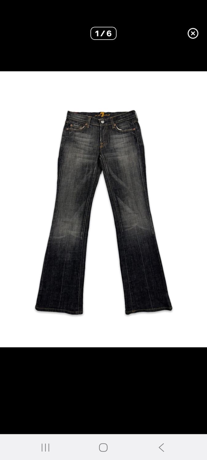 빈티지 7 for all mankind 로우라이즈 부츠컷 데님 팬츠 상품이미지1