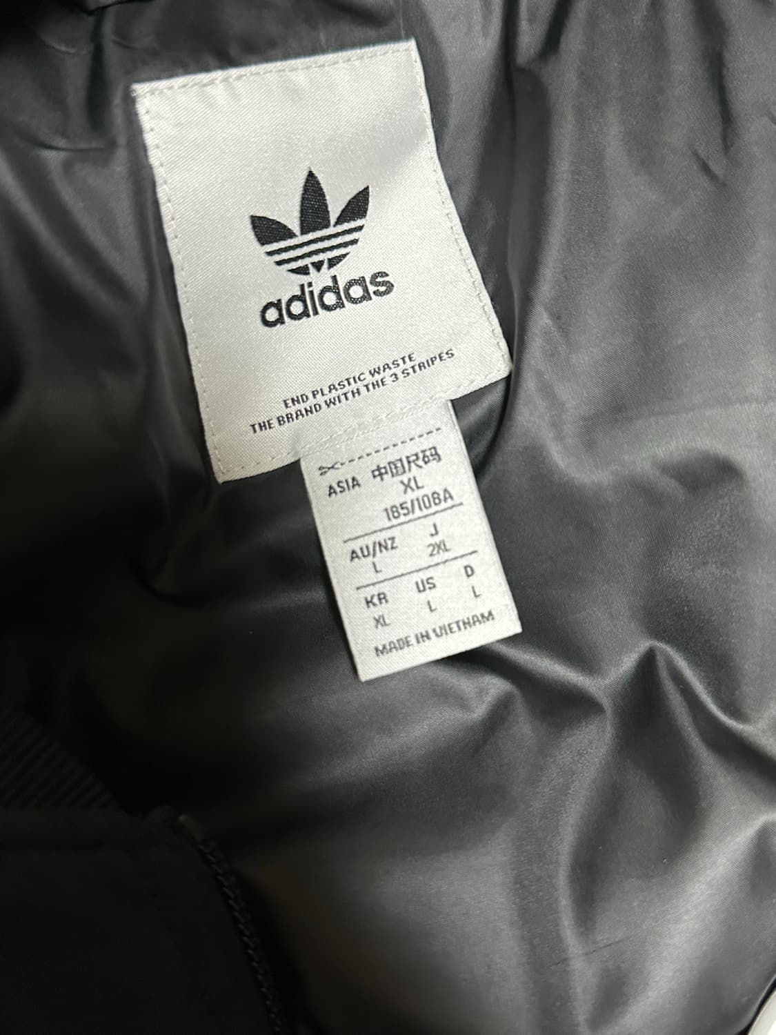 [XL] 아디다스 오리지널스 퀄티드 sst 슈퍼스타 봄버 자켓 블랙 상품이미지3