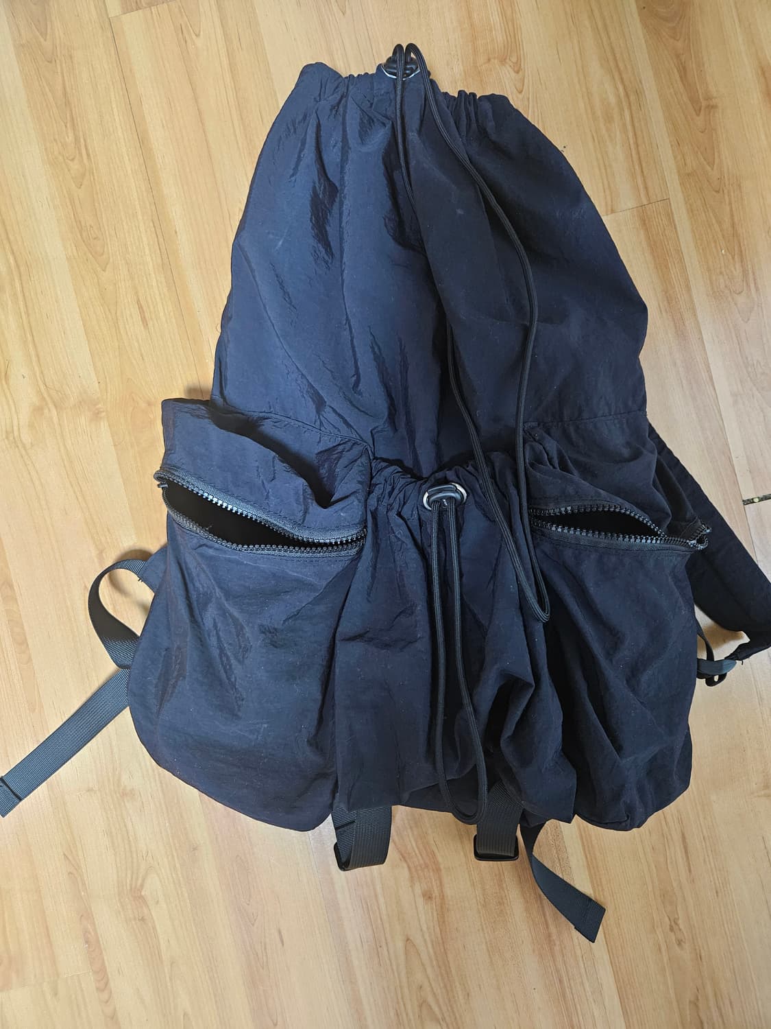 무지 스트링 백팩 상품이미지1