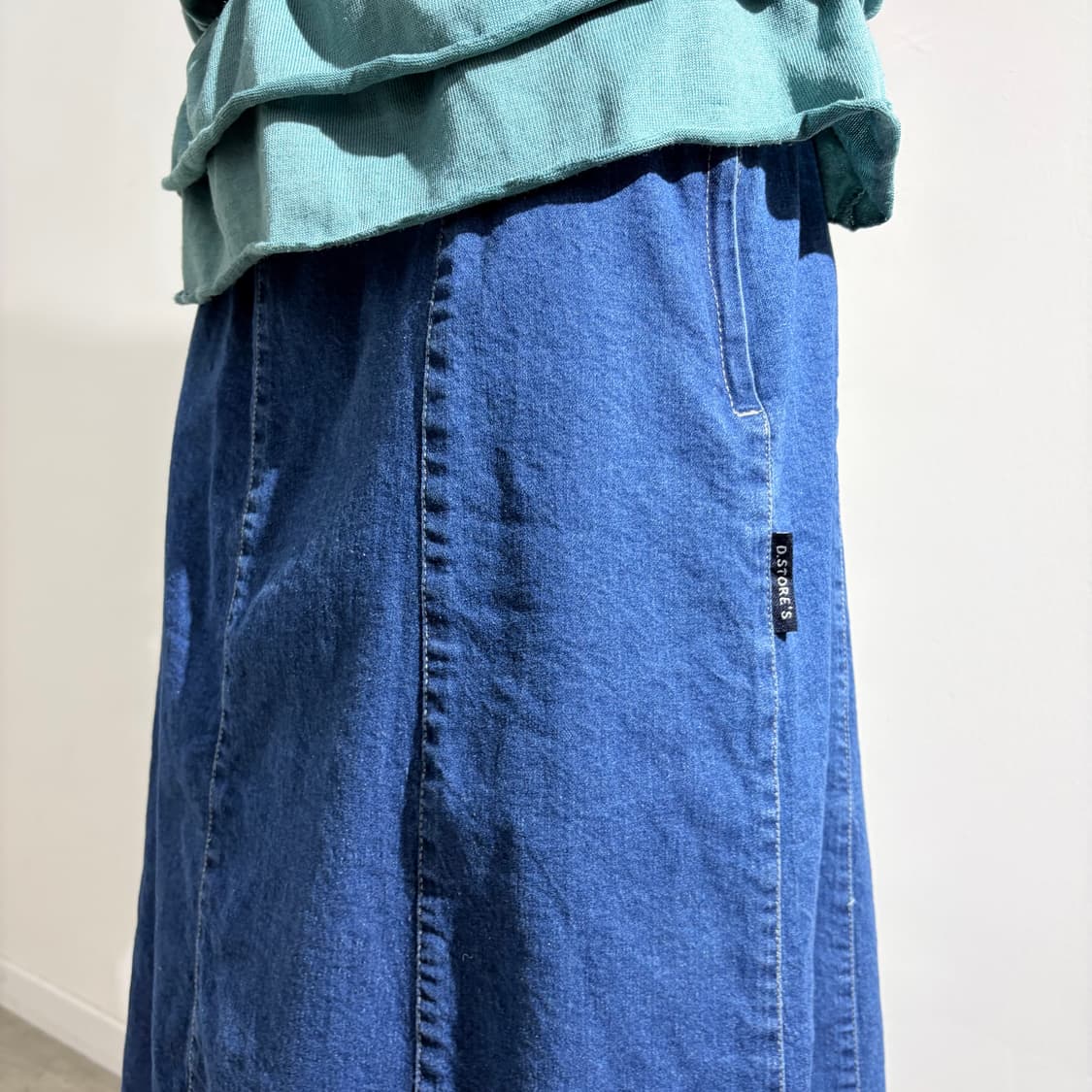 드러그스토어 모리걸 데님 스커트 상품이미지3