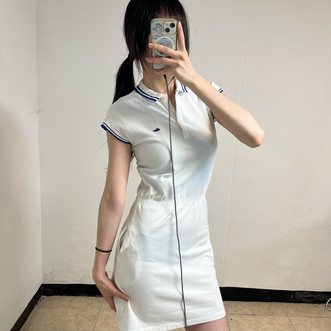 Lacoste White Collar Dress 상품이미지2