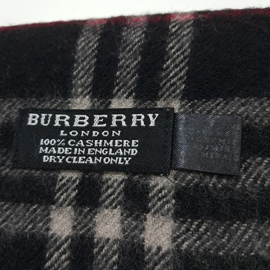 MX197 버버리 블랙 노바체크 캐시미어 목도리 머플러 상품이미지6