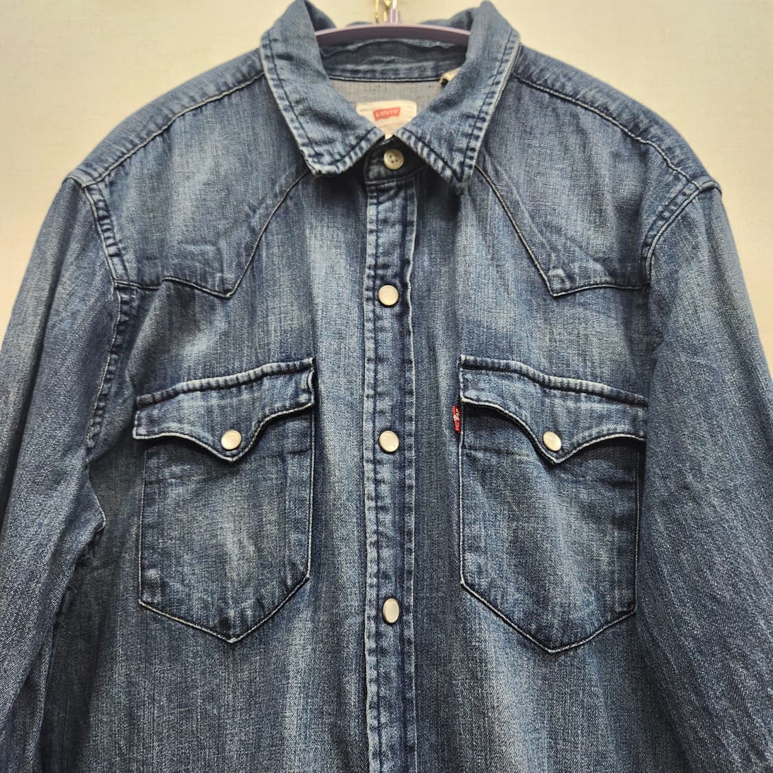 리바이스 웨스턴 데님 셔츠 M(M) 남여공용 상품이미지2
