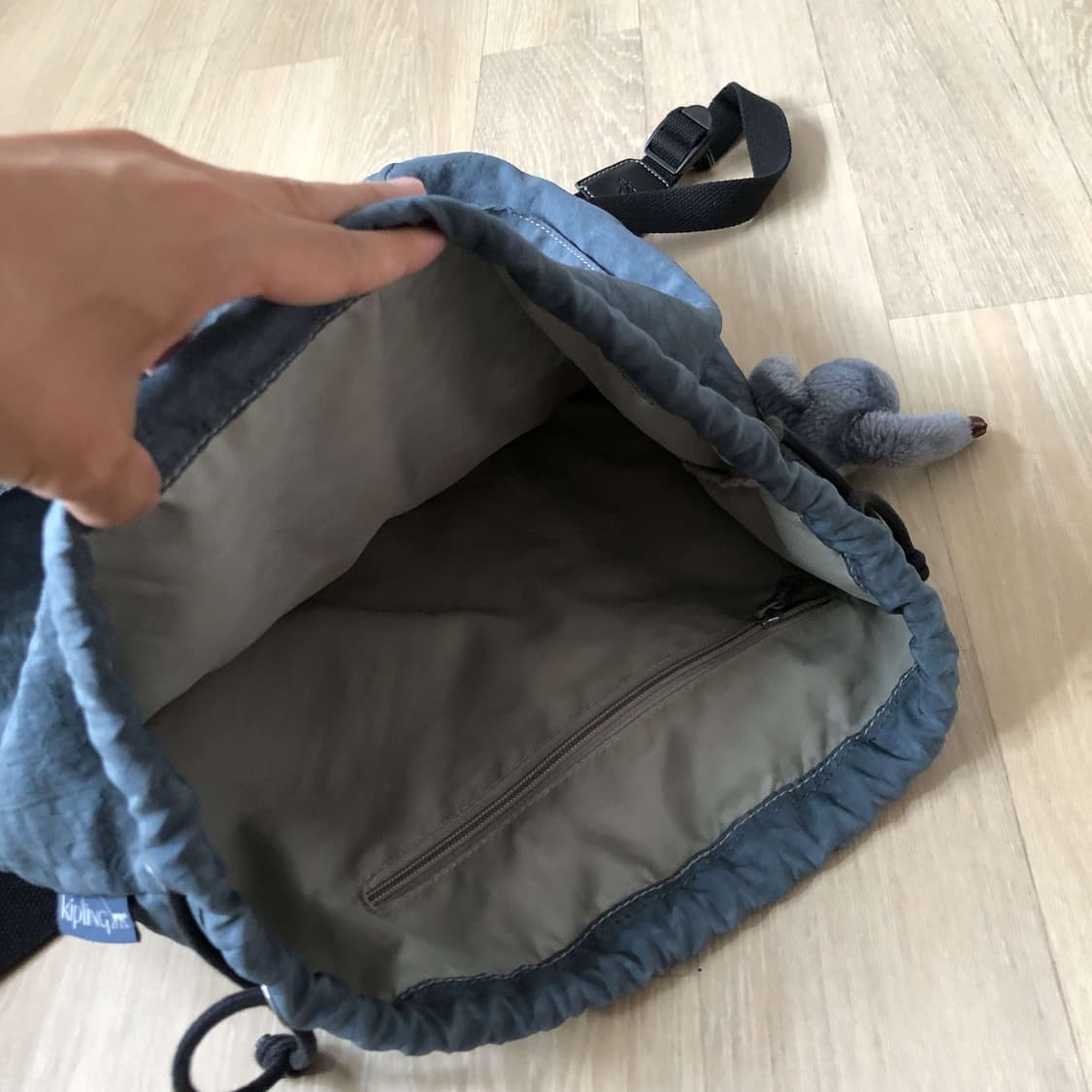 (ONE SIZE) 키플링 KIPLING 복조리 백팩 미들사이즈 블루 상품이미지7