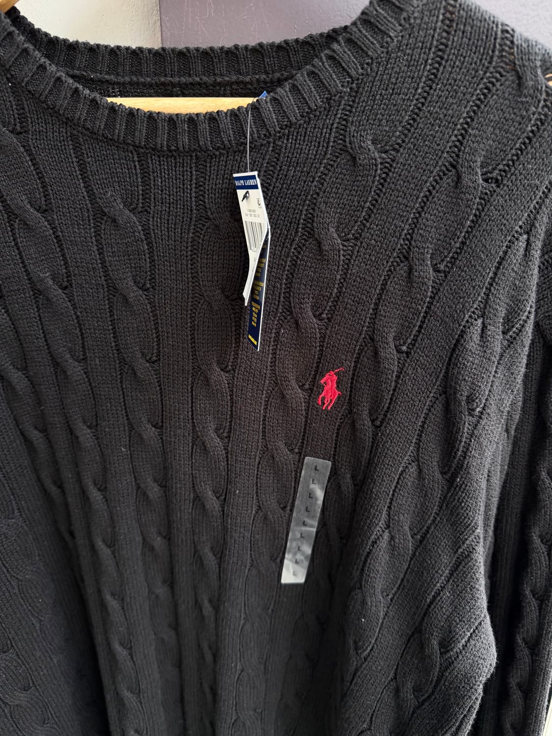 L/ 폴로랄프로렌 포니 꽈배기 니트 (새상품) 상품이미지6