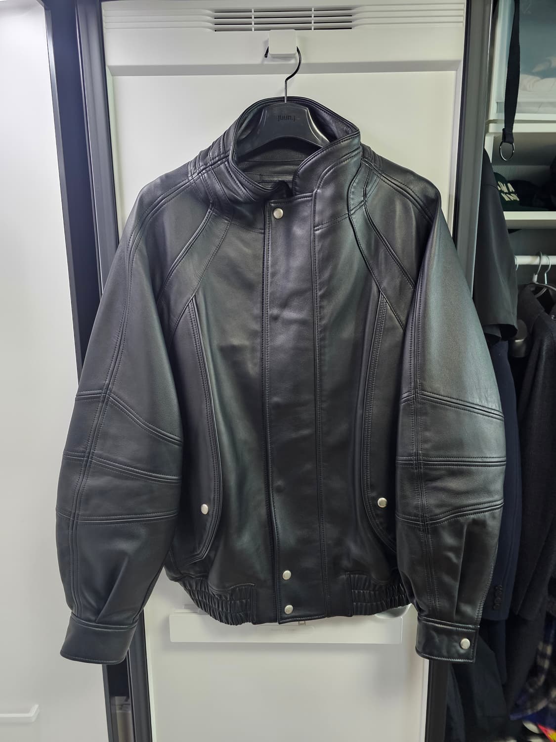 송지오 23ss 레더가죽자켓 46 상품이미지1